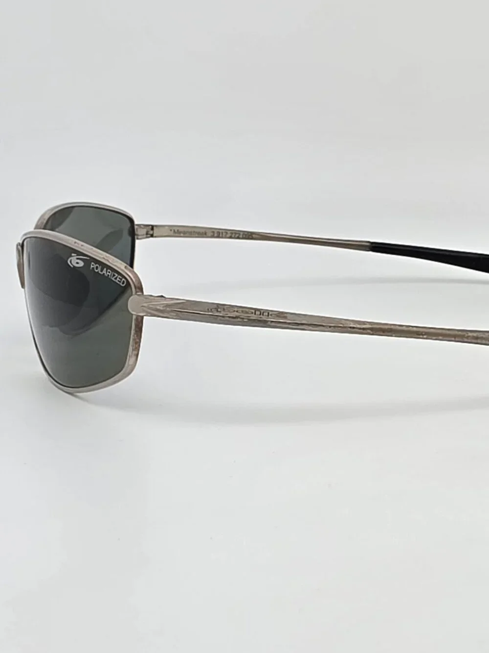 Bolle Meanstreak 3 917 272 095 Satin Silver Frame Polarized Green Sunglasses